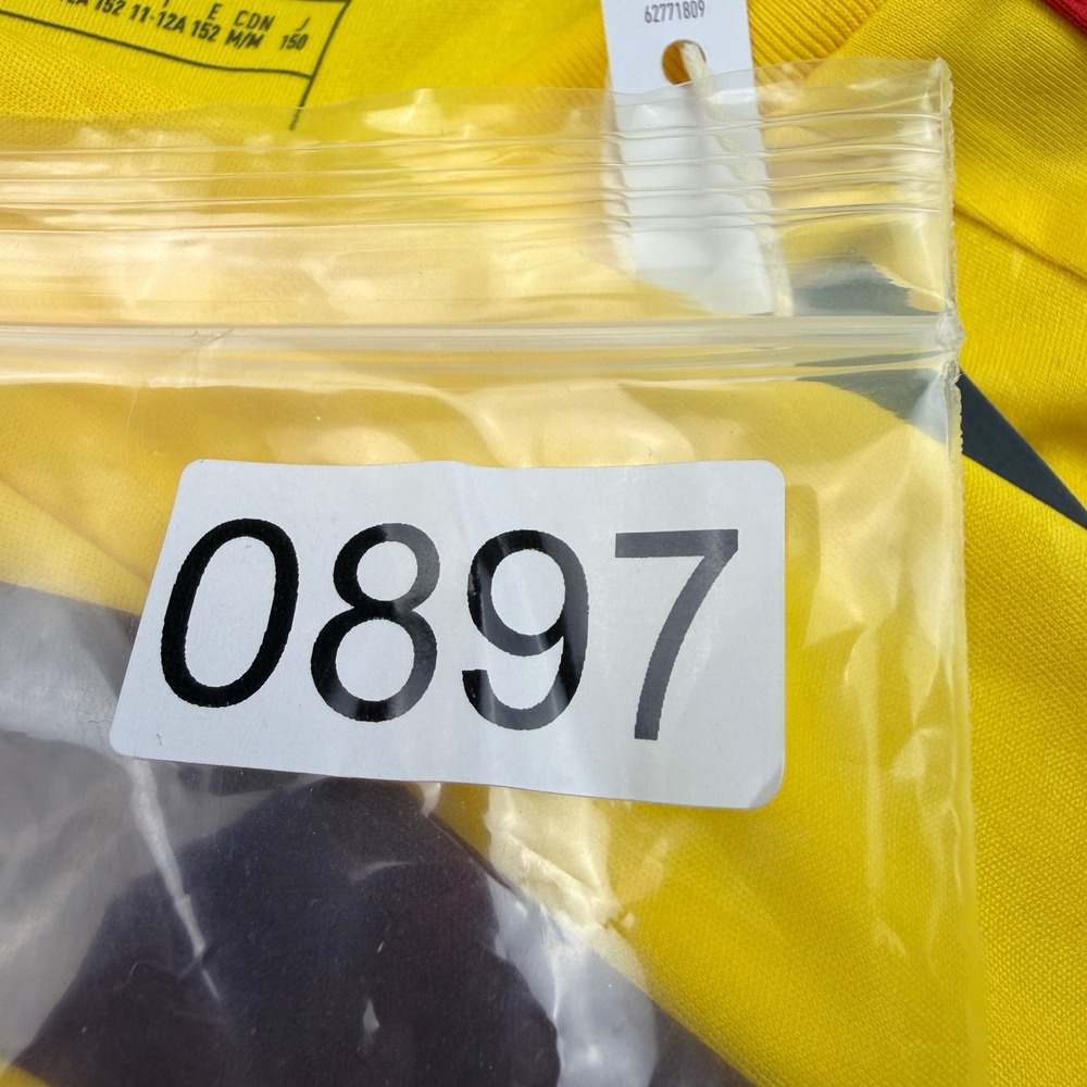 Adidas Kids Goalkeeper Jersey‎ Yellow Maroon Long Sleeve AEROREADY 11-12Y NWT - Picture 11 of 11